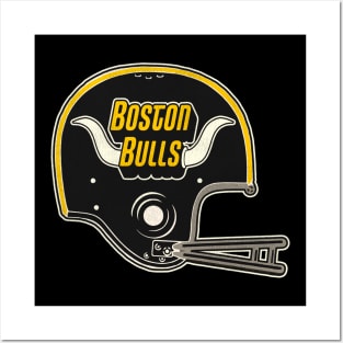 Defunct Boston Bulls Football Team Helmet Posters and Art